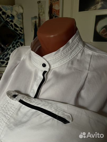 Рубашка белая хлопок, 48