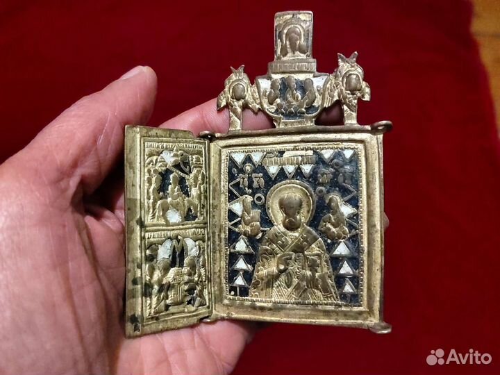 Складень позолота