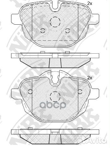 Колодки зад. BMW 5 F10 523-530D 10 PN0546 NiBK