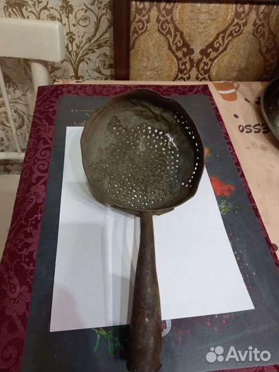 Друшлак медный старинный