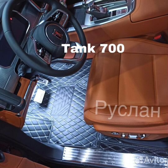 3D коврики из экокожи Tank 700