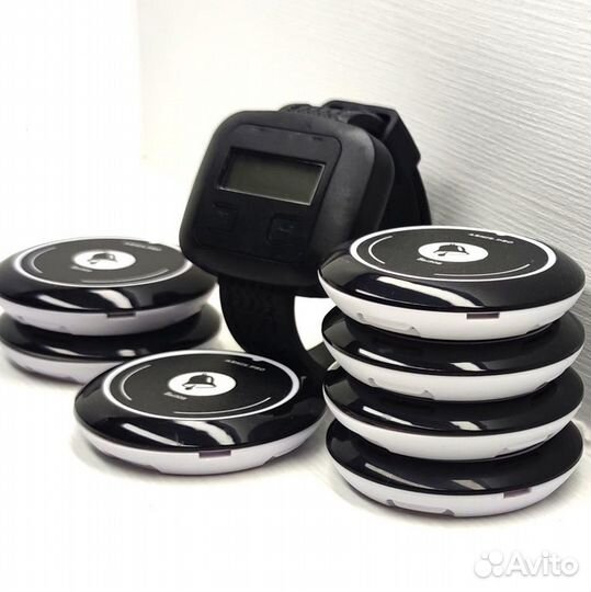 Кнопка вызова официанта модель Смайл с часами