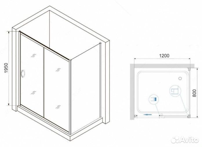 Душевой уголок RGW Passage PA-76 120x80 матовый