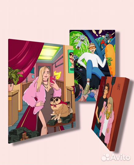 Портрет по фото Фото на холсте Печать на холст