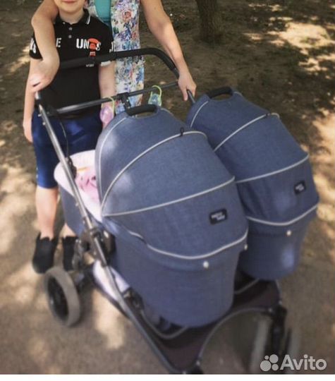 Коляска для двойни с люльками Valco baby snap duo