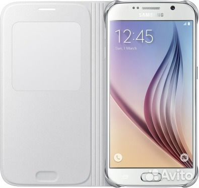 Оригинальный Чехол-Книжка (Окно) Samsung Galaxy S6
