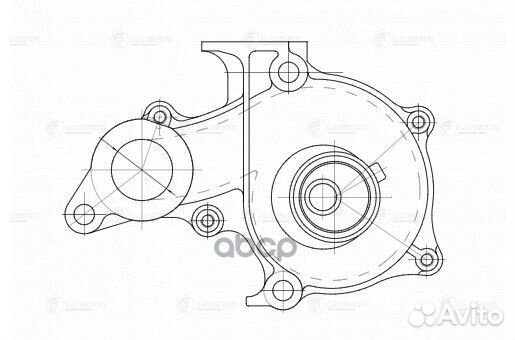 Насос водяной toyota corolla (91) 1.3I/1.5I/1.6I