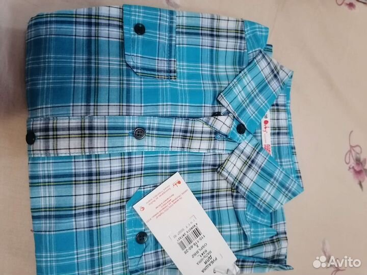Новая рубашка для мальчика р 110 и 116