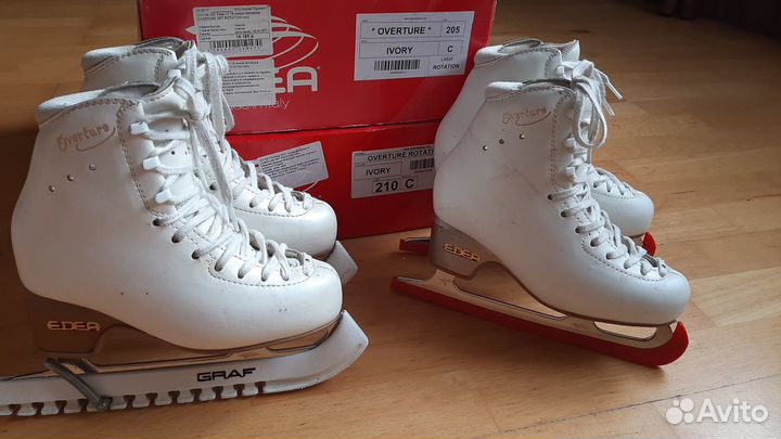 Фигурные коньки edea overture 205, 210 размеры