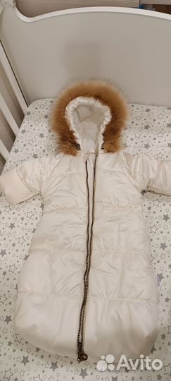 Зимний комбинезон для новорожденных 62