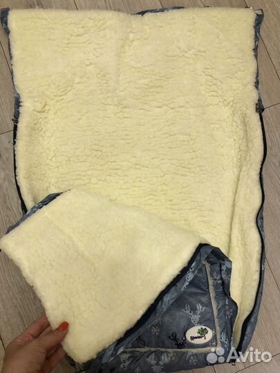 Конверт зимний в коляску на овчине