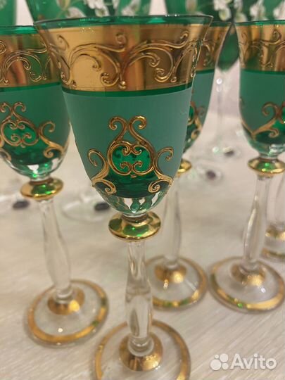 Фужеры богемия и рюмки
