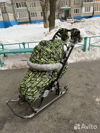 Детские санки коляска