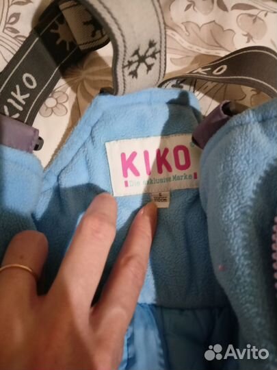 Зимние штаны-комбинезоны на лямках, для девочки