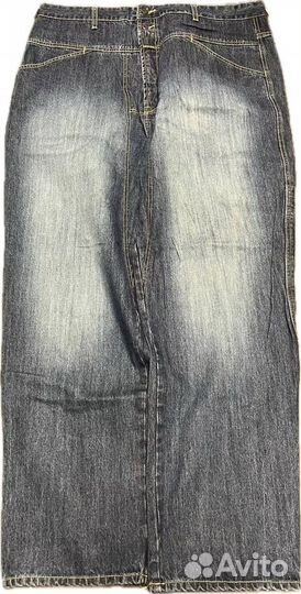 Широкие джинсы M+FG ecko tribal circa ed hardy