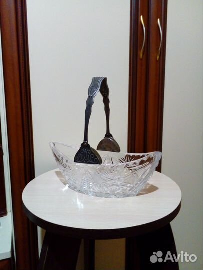 Ладья с ручкой из мельхиора (3 шт.)