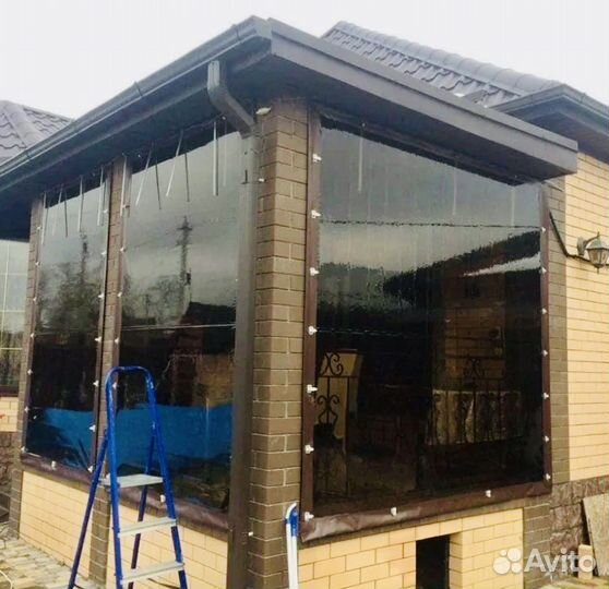 Тонированные мягкие окна или материал на отрез