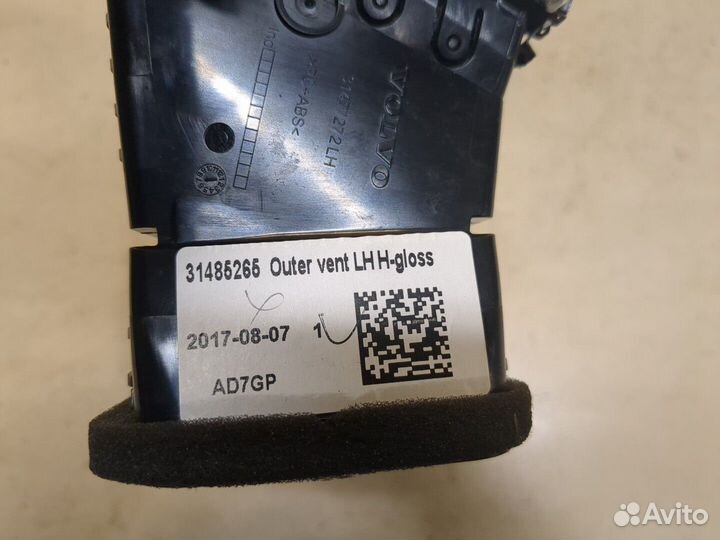 Дефлектор обдува салона Volvo S90, 2018