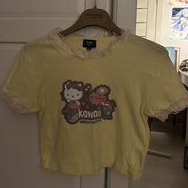 Кроп топ new girls order x hello kitty