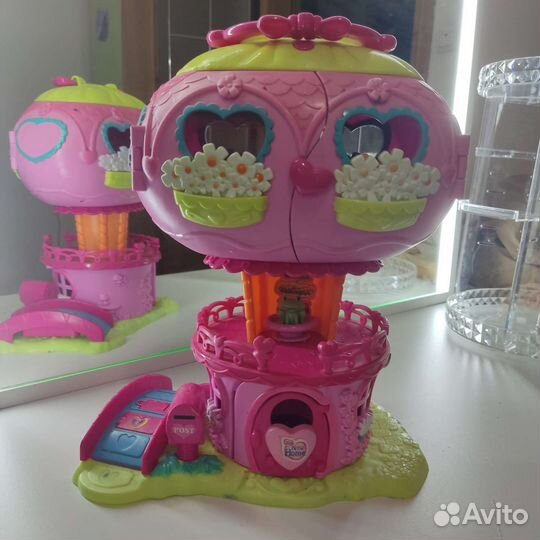 Розовый кукольный домик, для пони маленький