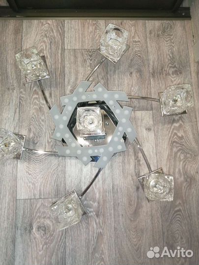 Люстра потолочная светодиодная с пультом