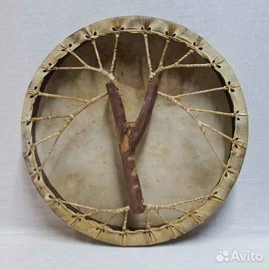Шаманский бубен 45 см с ручкой