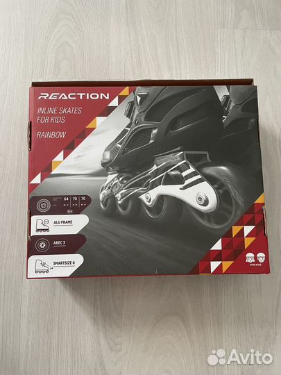 Роликовые коньки детские Reaction р.26-31