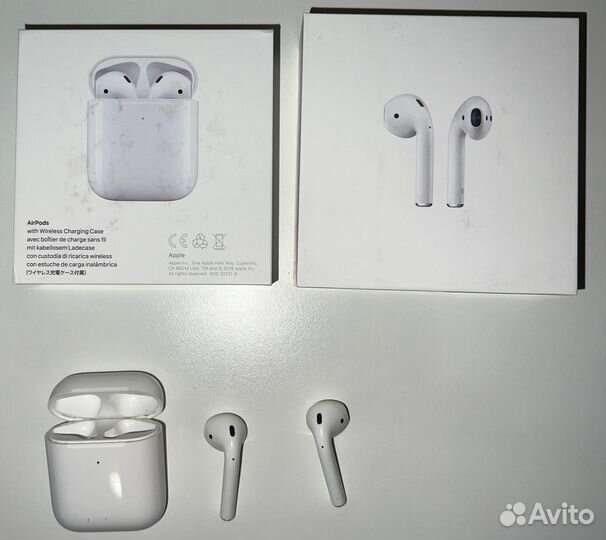 Наушники Apple AirPods 2 с беспроводной зарядкой