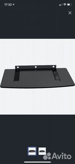 Полочки стеклянные универсальные для тв приставки