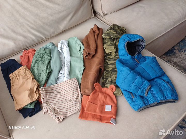 Вещи пакетом на мальчика 74 80
