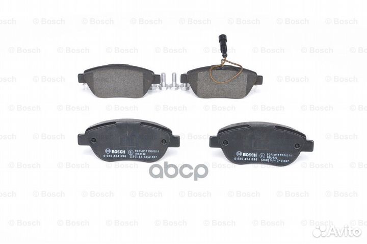 Колодки тормозные 0986424596 Bosch