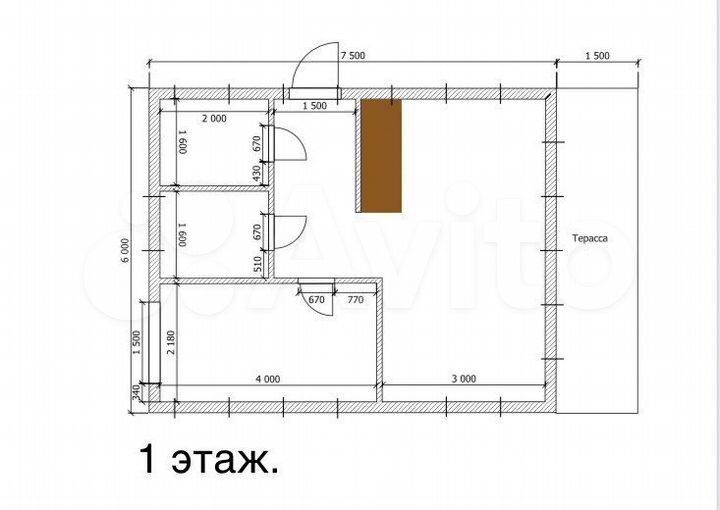 Дом 72 м² на участке 8,5 сот.