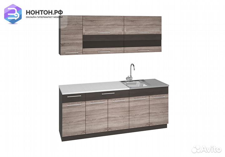 Кухня Маша 2.0 м венге / дуб сакраменто