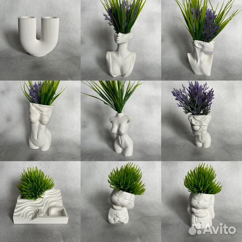 Изделия из гипса кашпо ваза
