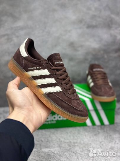 Adidas spezial sporty rich замшевые коричневые