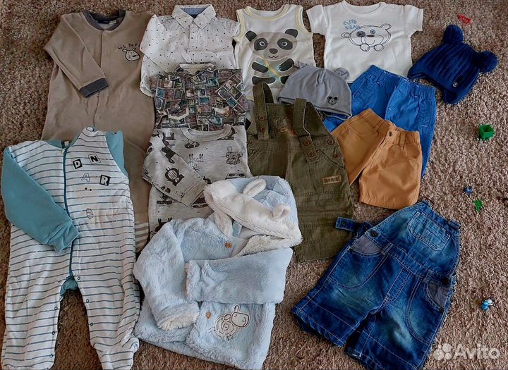 Вещи для девочки и мальчика от 6-18м