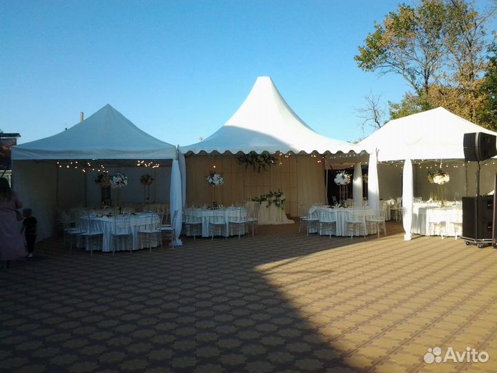 Аренда шатров на свадебное мероприятие