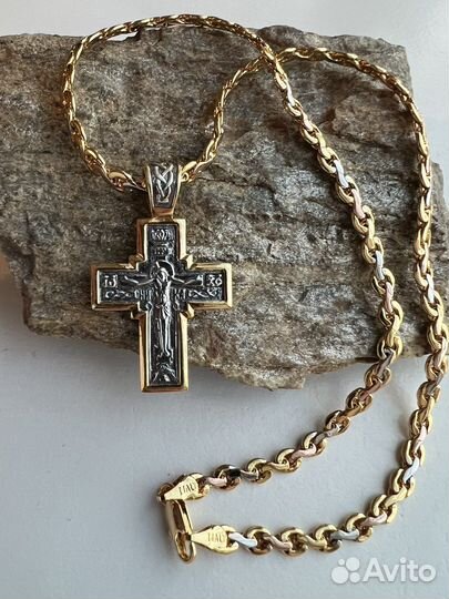 Крест с цепочкой