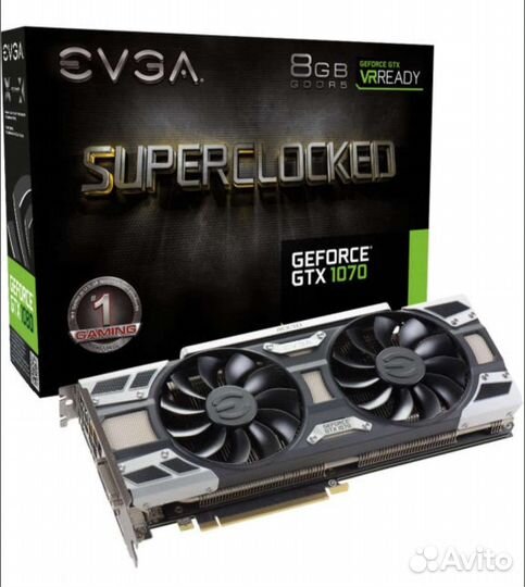 Видеокарта evga gtx 1070 SC2 8gb 256 bit