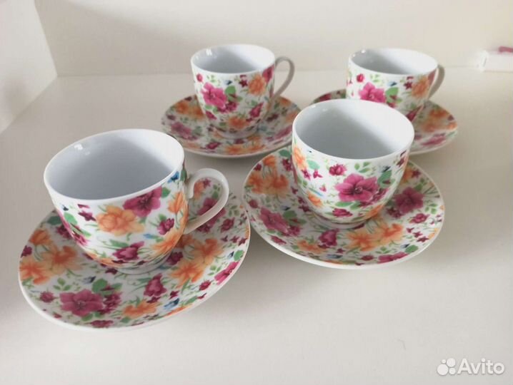 Чайная / кофейная пара 4 штуки