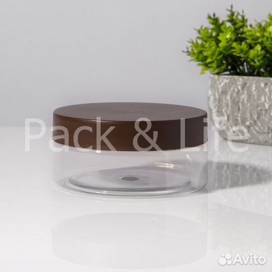 Банка пэт 150 мл с крышкой и отсекателем (00722)
