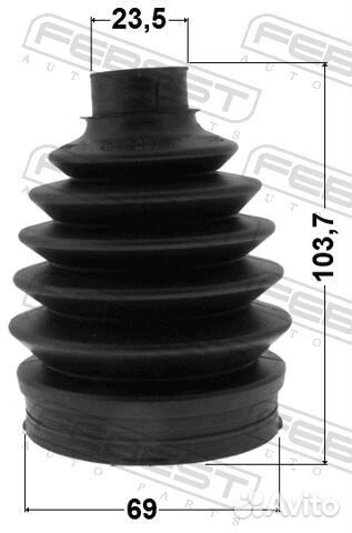 Пыльник шруса внешнего (комплект) PVC 2117pkugr