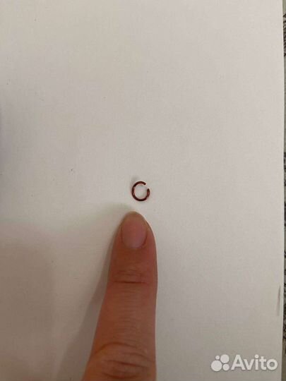 Кольца пирсинг для маникюра