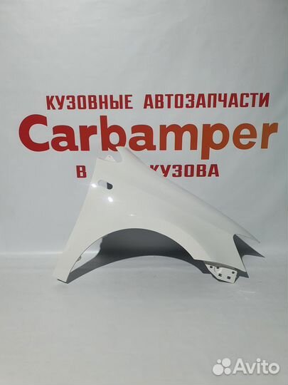 Крыло volkswagen polo правое LB9A candy white