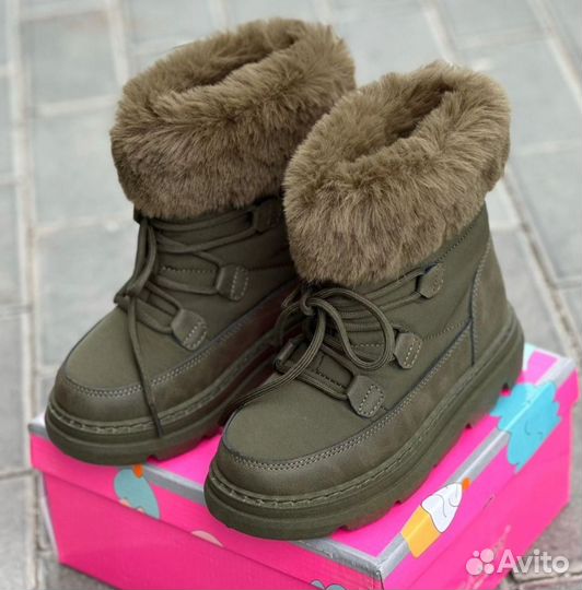 Ботинки-дутики,зимние,нат.шерсть,34,35,36