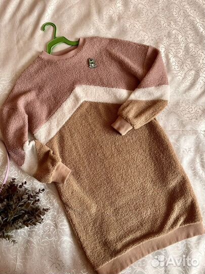 Платье туника теплое