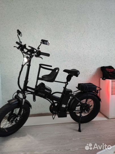 Электровелосипед фет-байк бу, складной