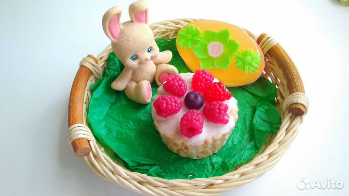 Мыло ручной работы зайка Карамелька