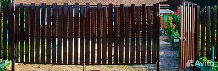 Металлический евроштакетник