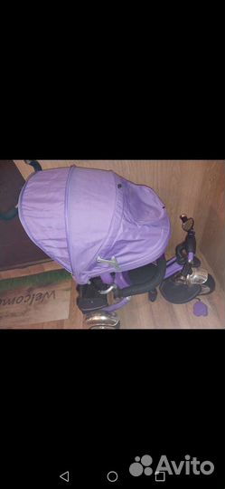 Детский велосипед с ручкой новый